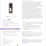 doTERRA Jasmine essential oil bottle shown with its product information sheet