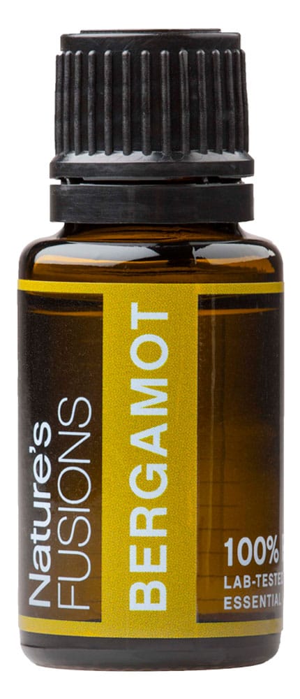Nature&rsquo;s Fusions Bergamot 15 mL essential oil bottle