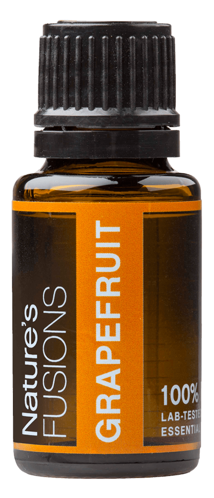 Nature&rsquo;s Fusions Grapefruit 15 mL essential oil bottle