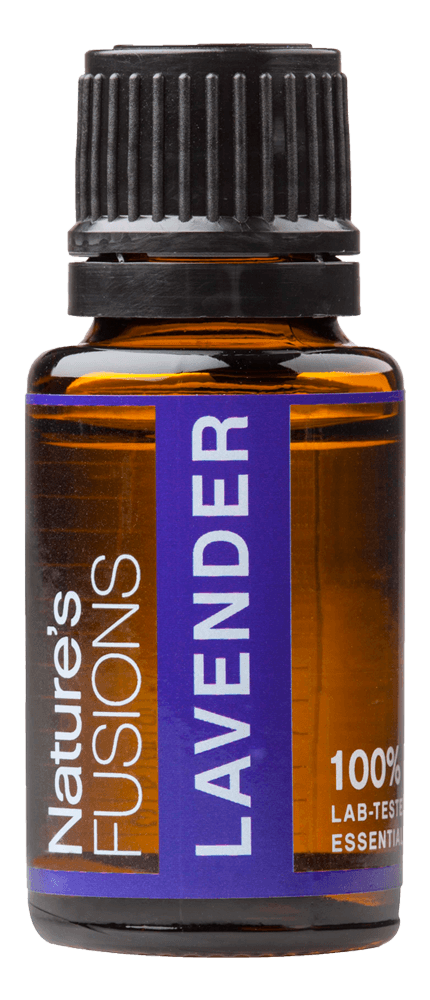 Nature&rsquo;s Fusions Lavender 15 mL essential oil bottle