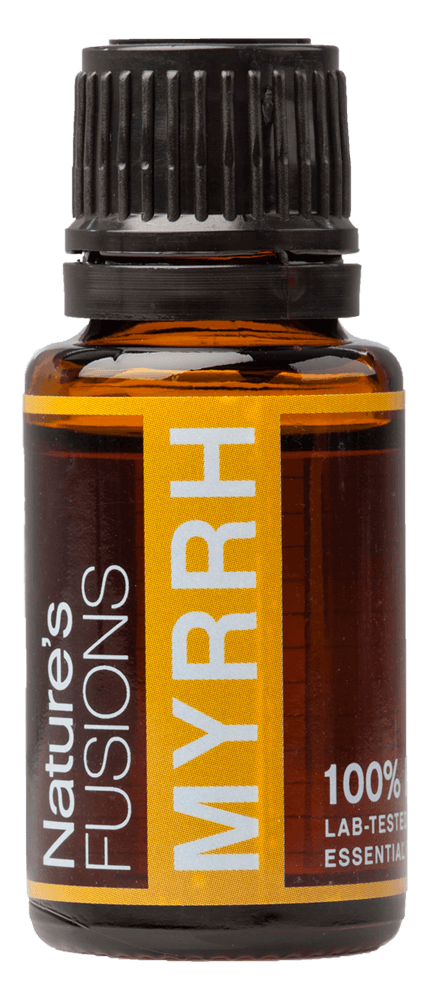 Nature&rsquo;s Fusions Myrrh 15 mL essential oil bottle