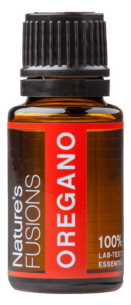 Nature&rsquo;s Fusions Oregano 15 mL essential oil bottle