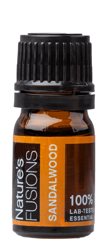 Nature&rsquo;s Fusions Sandalwood 5 mL essential oil bottle