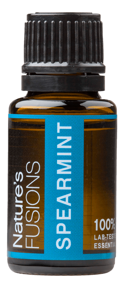 Nature&rsquo;s Fusions Spearmint 15 mL essential oil bottle