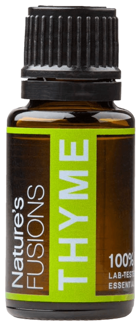 Nature&rsquo;s Fusions Thyme 15 mL essential oil bottle