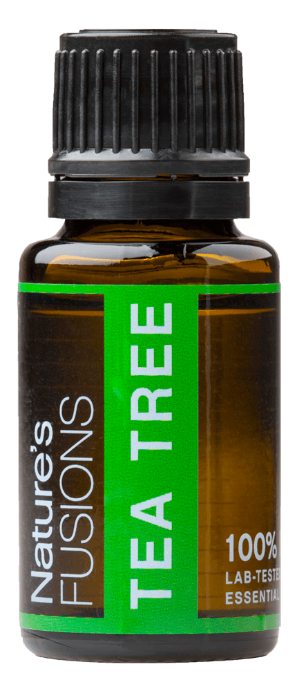 Nature’s Fusions Tea Tree 15 mL essential oil bottle