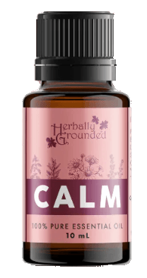 Herbally Grounded 10 mL essential oil bottle