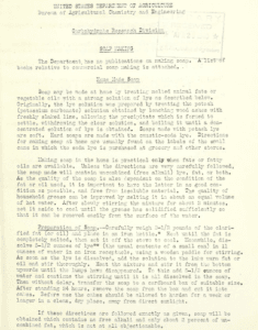 First page of a 1933 U.S. Department of Agriculture leaflet on home soap making
