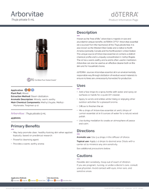 Arborvitae Essential Oil by doTERRA - 5ml - Image 4