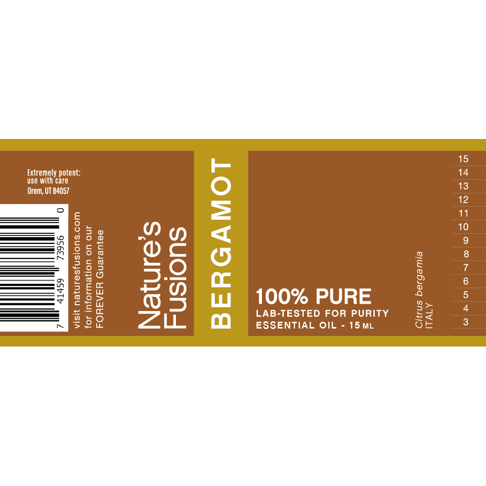 Bergamot Essential Oil by Nature's Fusions - 15ml - Image 3