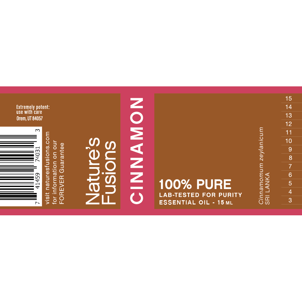 Cinnamon Bark Essential Oil by Nature's Fusions - 15ml - Image 2