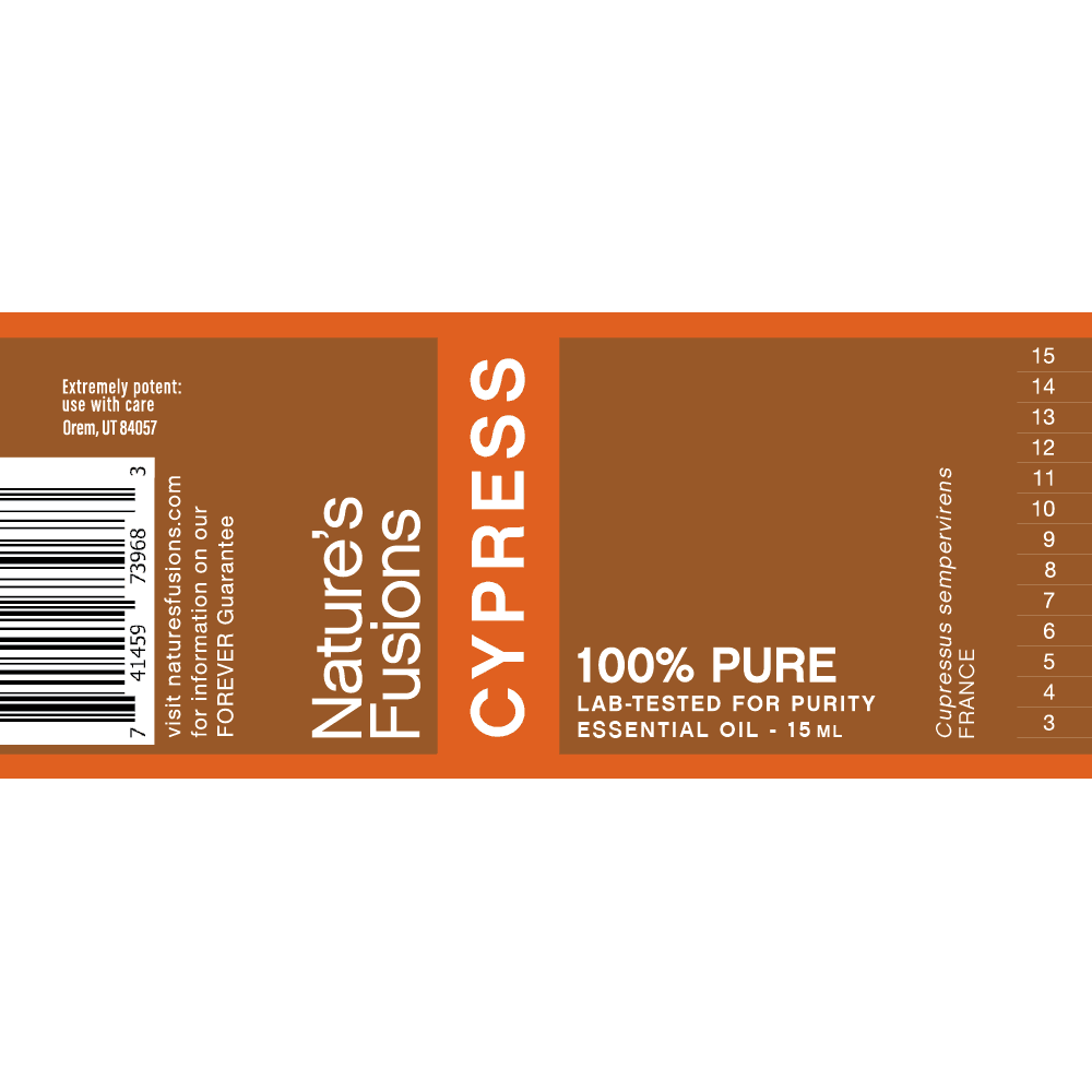 Cypress Essential Oil by Nature's Fusions - 15ml - Image 2