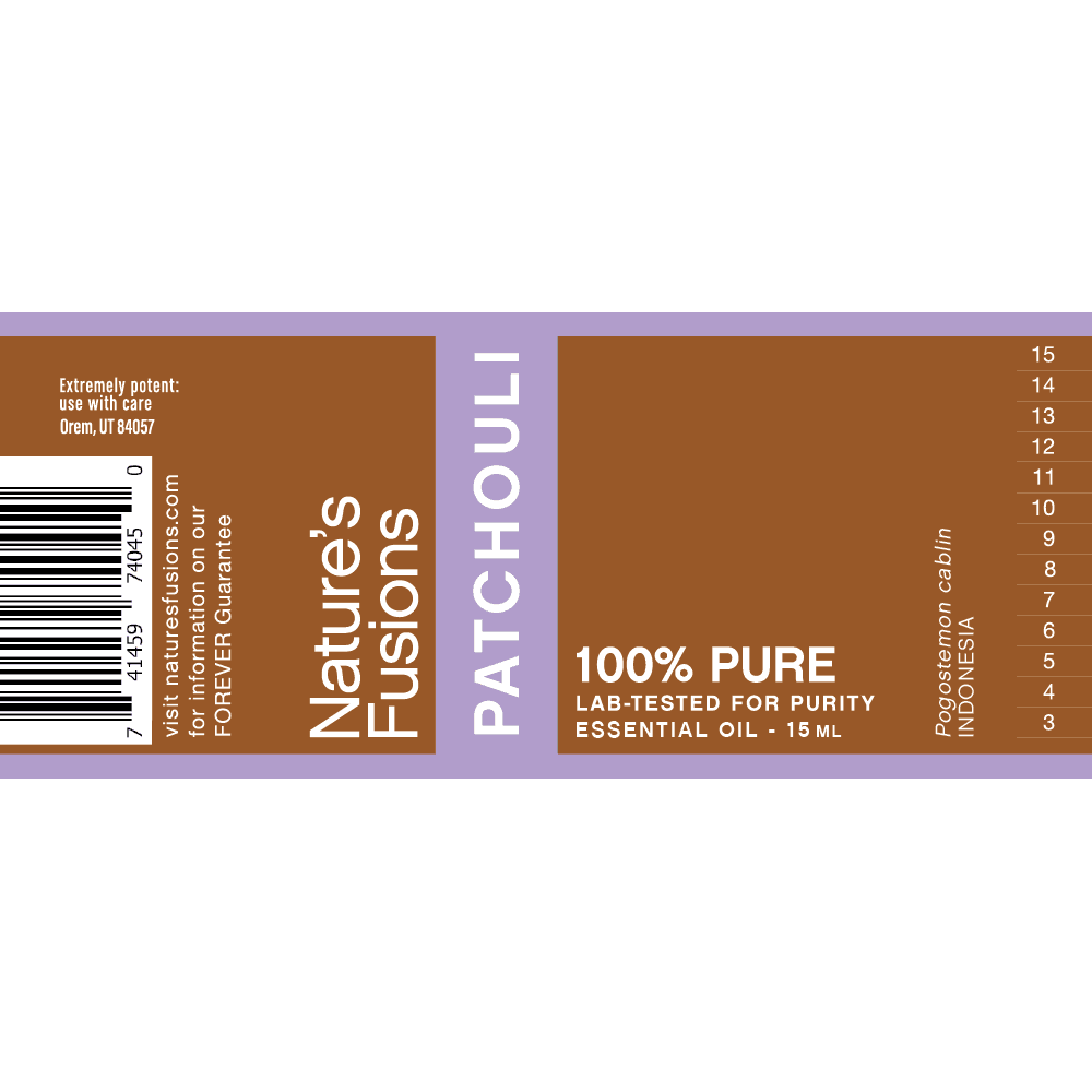 Patchouli Essential Oil by Nature's Fusions - 15ml - Image 2