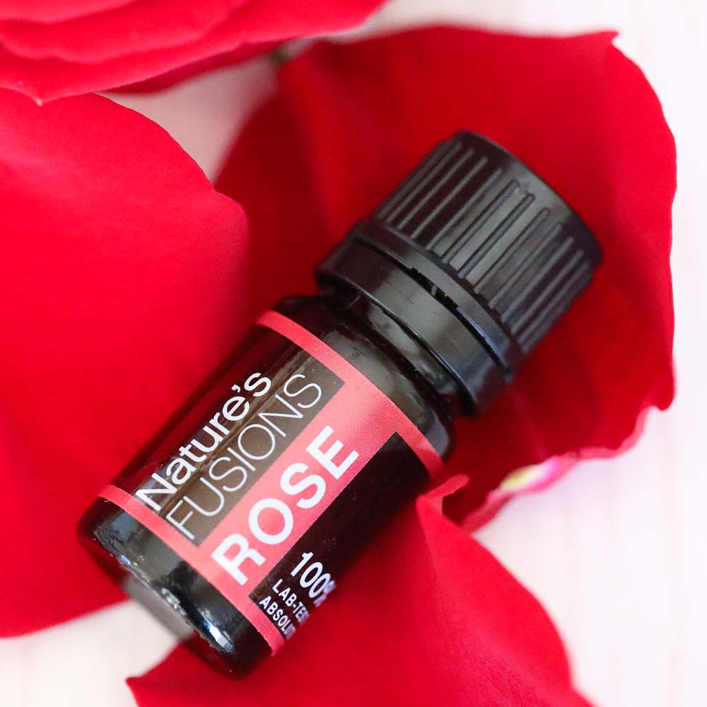 Rose Essential Oil by Nature's Fusions - 5ml - Image 2