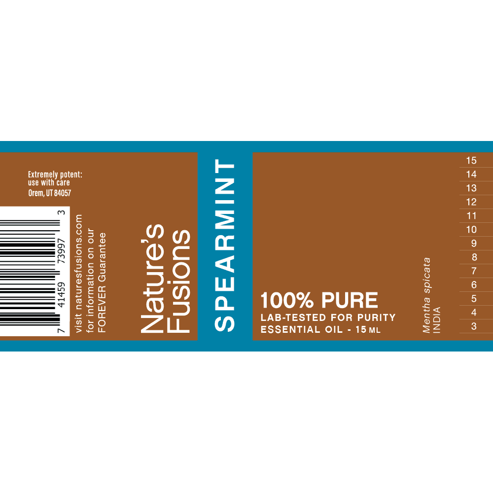 Spearmint Essential Oil by Nature's Fusions - 15ml - Image 2