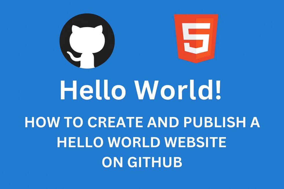 How to Create and Publish a Hello World Website on GitHub - Barefoot ...